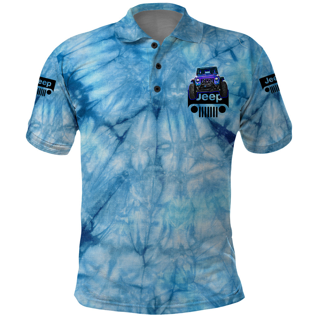 blue-jeep-tie-dye-polo-shirt-always-take-the-scenic-route