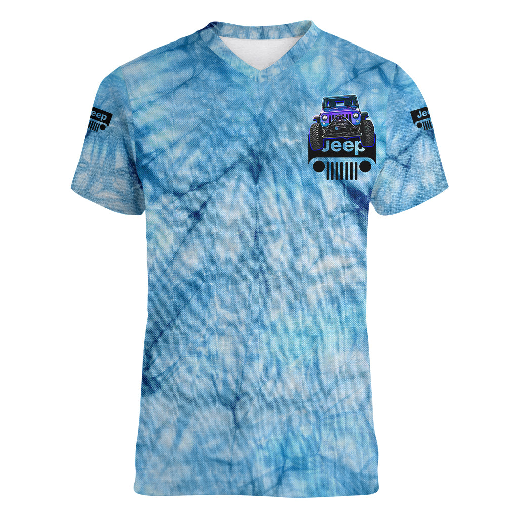 blue-jeep-tie-dye-women-v-neck-t-shirt-always-take-the-scenic-route