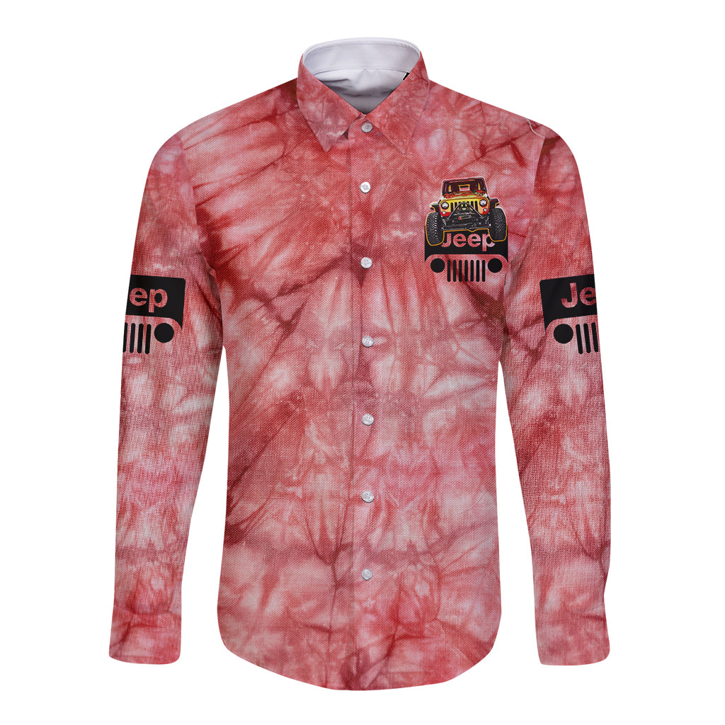 red-jeep-tie-dye-long-sleeve-button-shirt-always-take-the-scenic-route