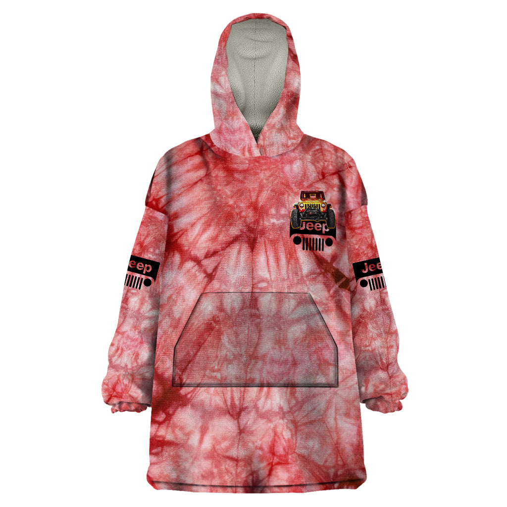 red-jeep-tie-dye-wearable-blanket-hoodie-always-take-the-scenic-route