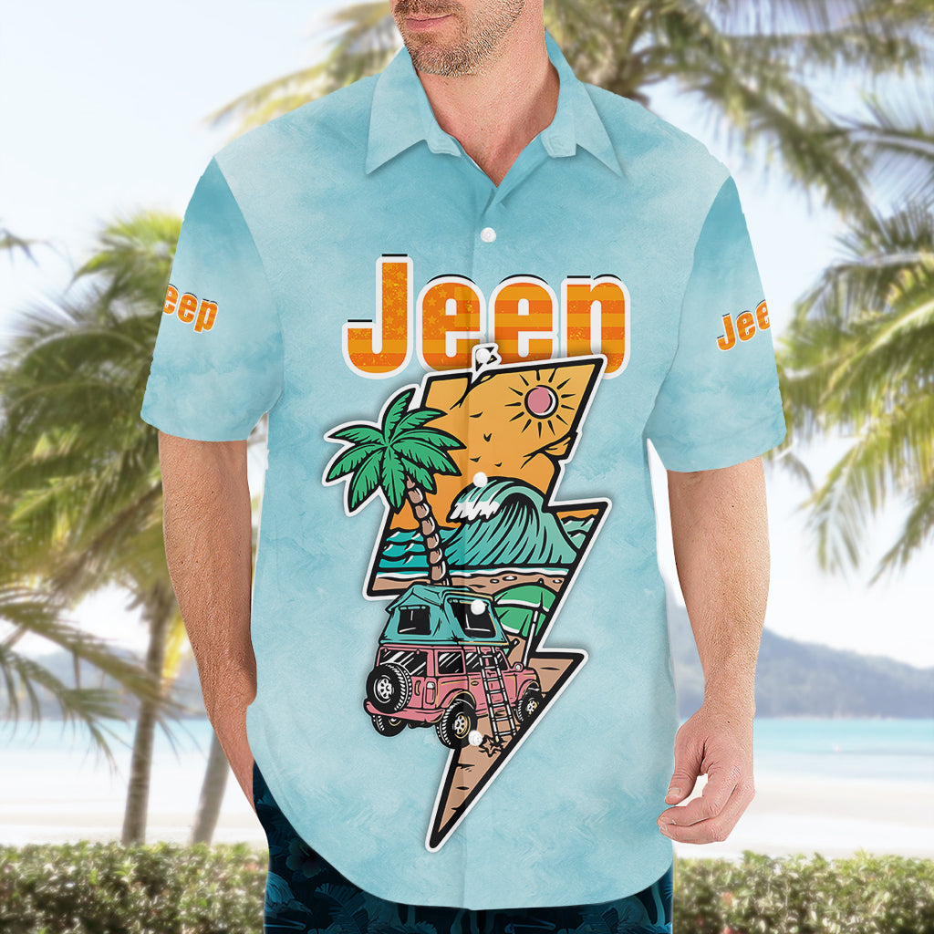 jeep-camping-hawaiian-shirt-catch-a-wave