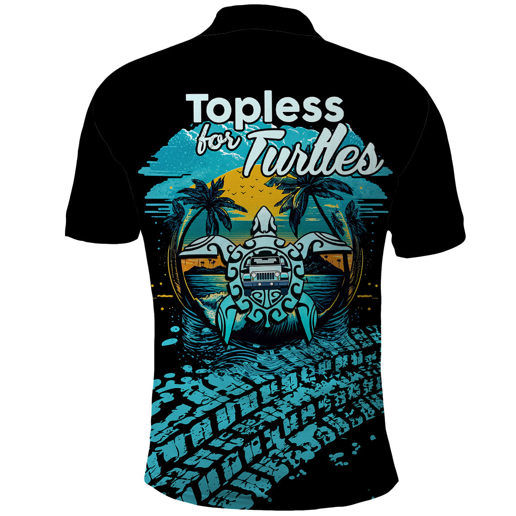 jeep-beach-go-topless-for-turtles-polo-shirt