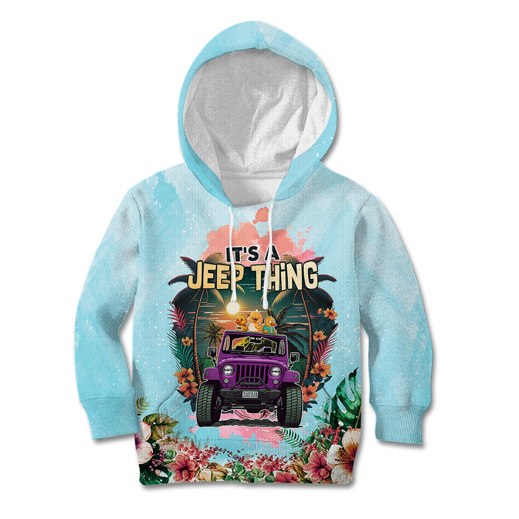 jeep-duck-tropical-summer-kid-hoodie-its-a-jeep-thing