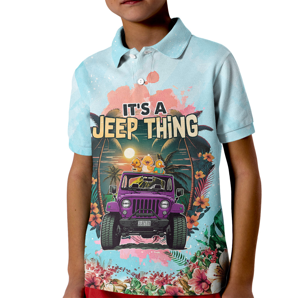 jeep-duck-tropical-summer-kid-polo-shirt-its-a-jeep-thing