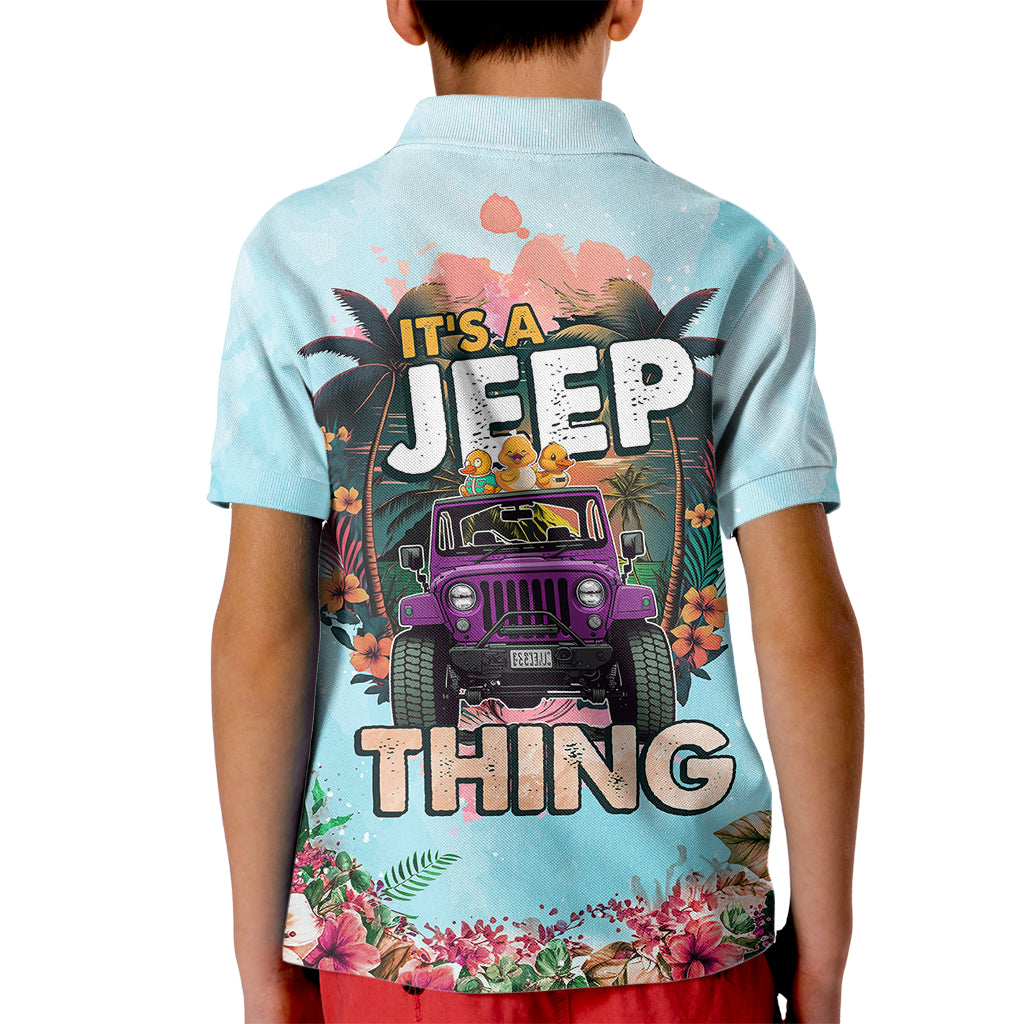 jeep-duck-tropical-summer-kid-polo-shirt-its-a-jeep-thing