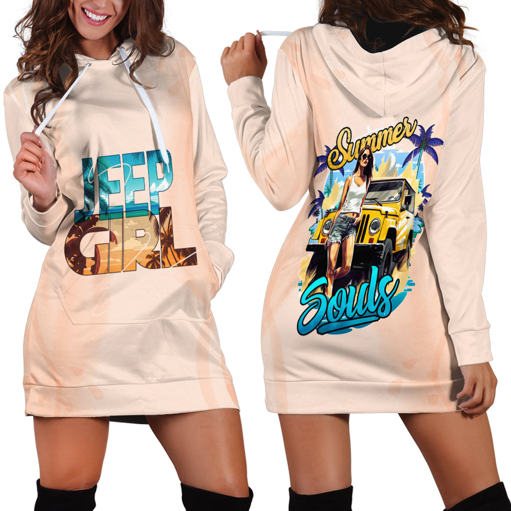 jeep-girl-summer-soul-hoodie-dress