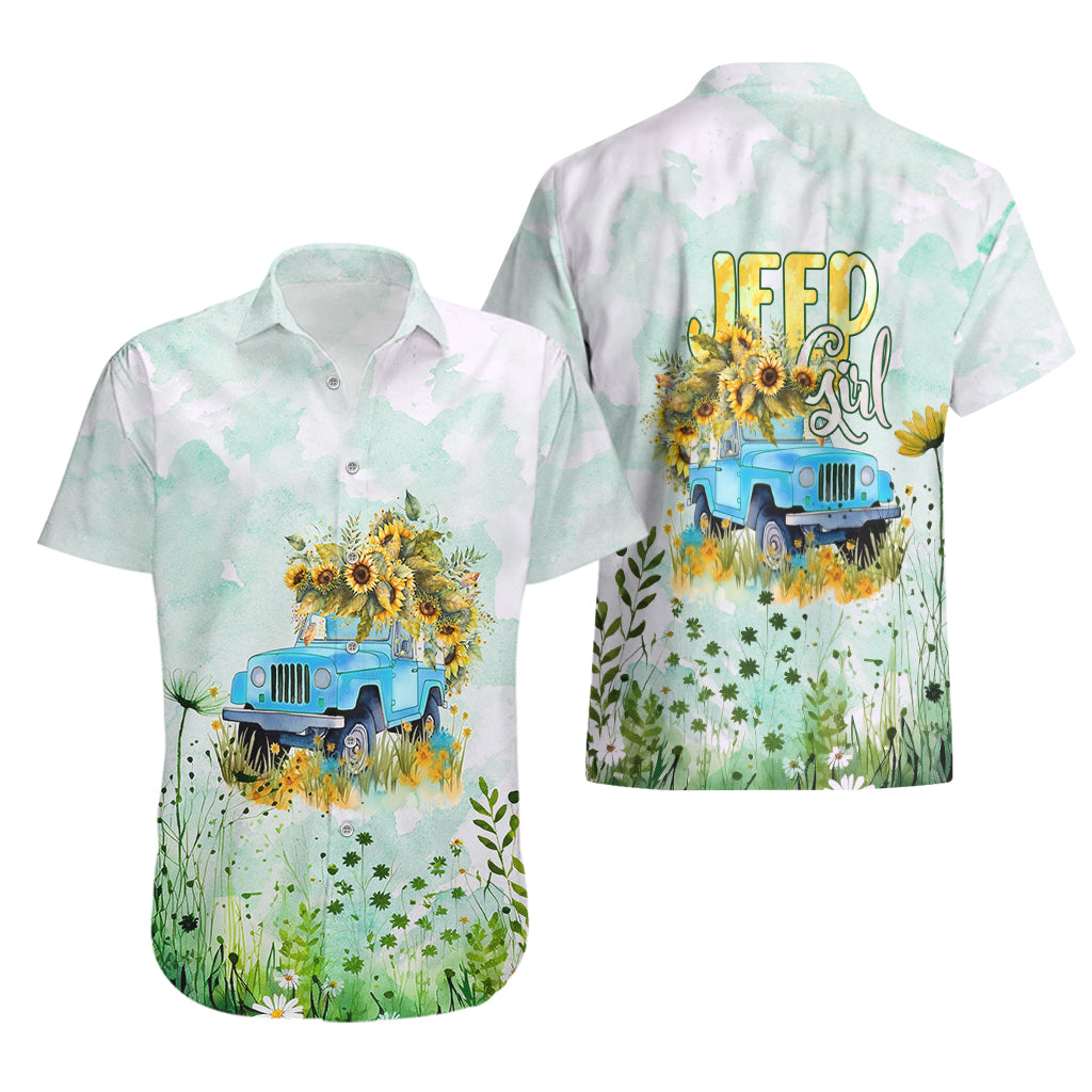 jeep-girl-floral-sunflower-hawaiian-shirt