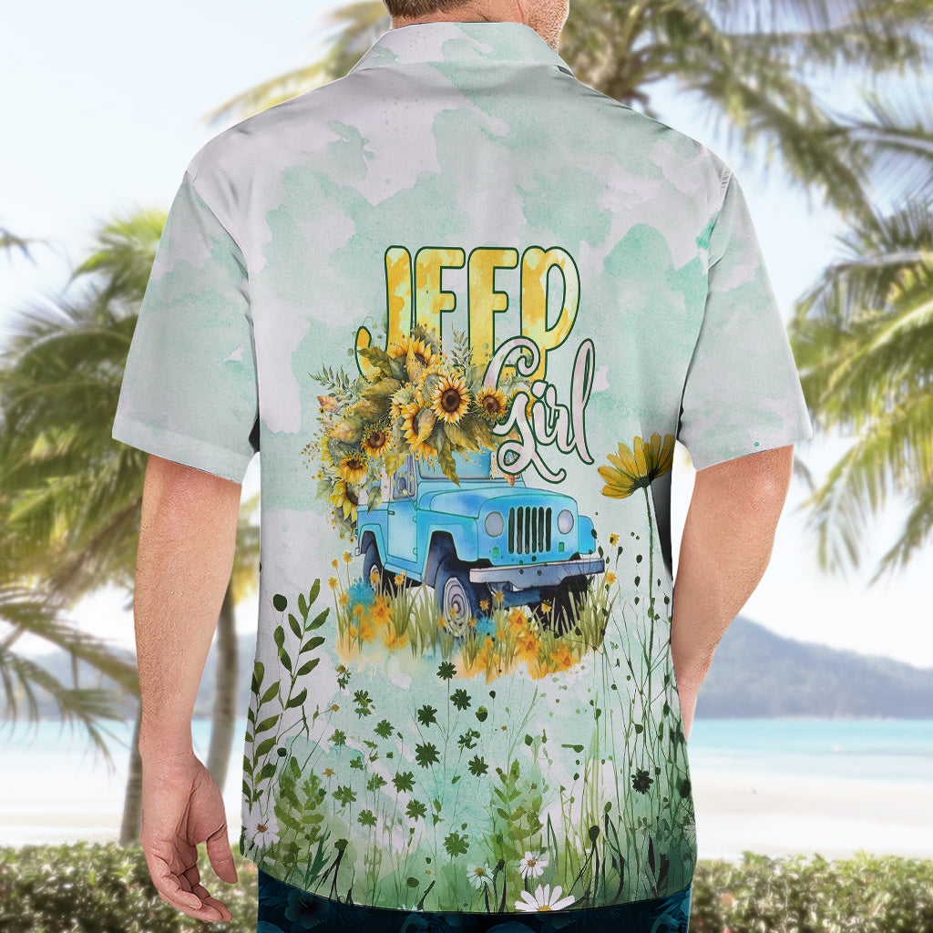 jeep-girl-floral-sunflower-hawaiian-shirt