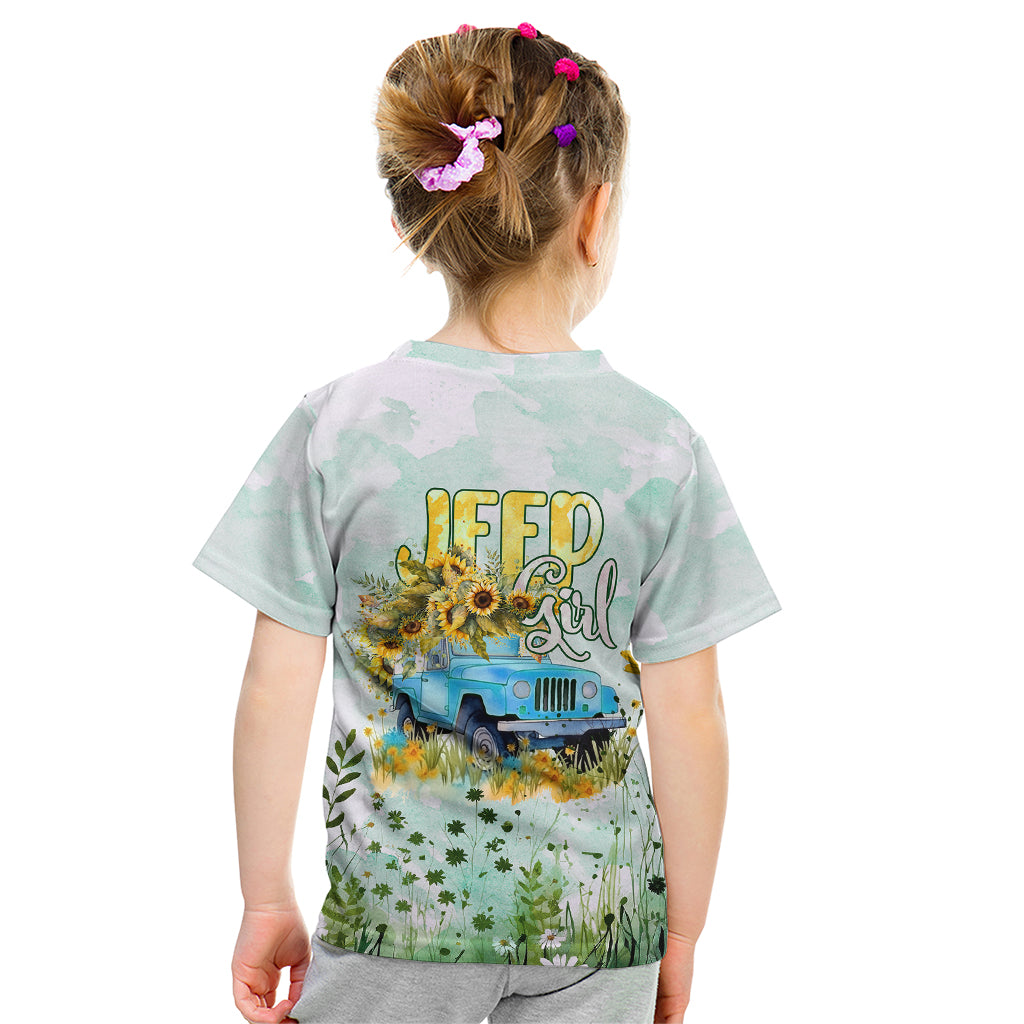 jeep-girl-floral-sunflower-kid-t-shirt