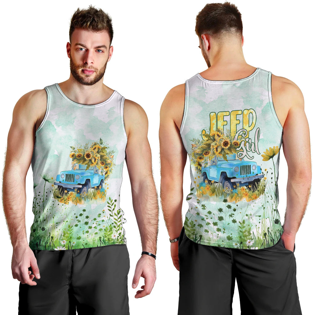 jeep-girl-floral-sunflower-men-tank-top