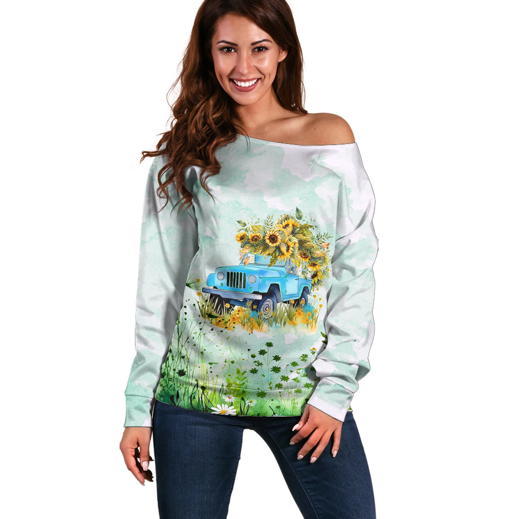 jeep-girl-floral-sunflower-off-shoulder-sweater