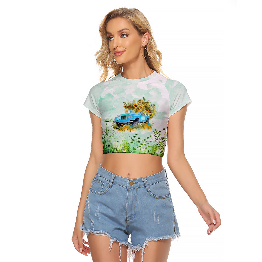 jeep-girl-floral-sunflower-raglan-cropped-t-shirt