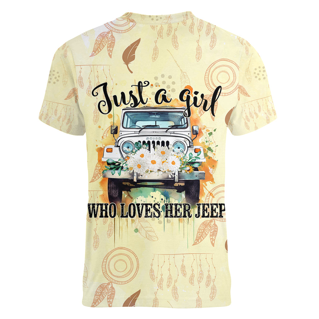 jeep-girl-daisy-women-v-neck-t-shirt-just-a-girl-who-loves-her-jeep