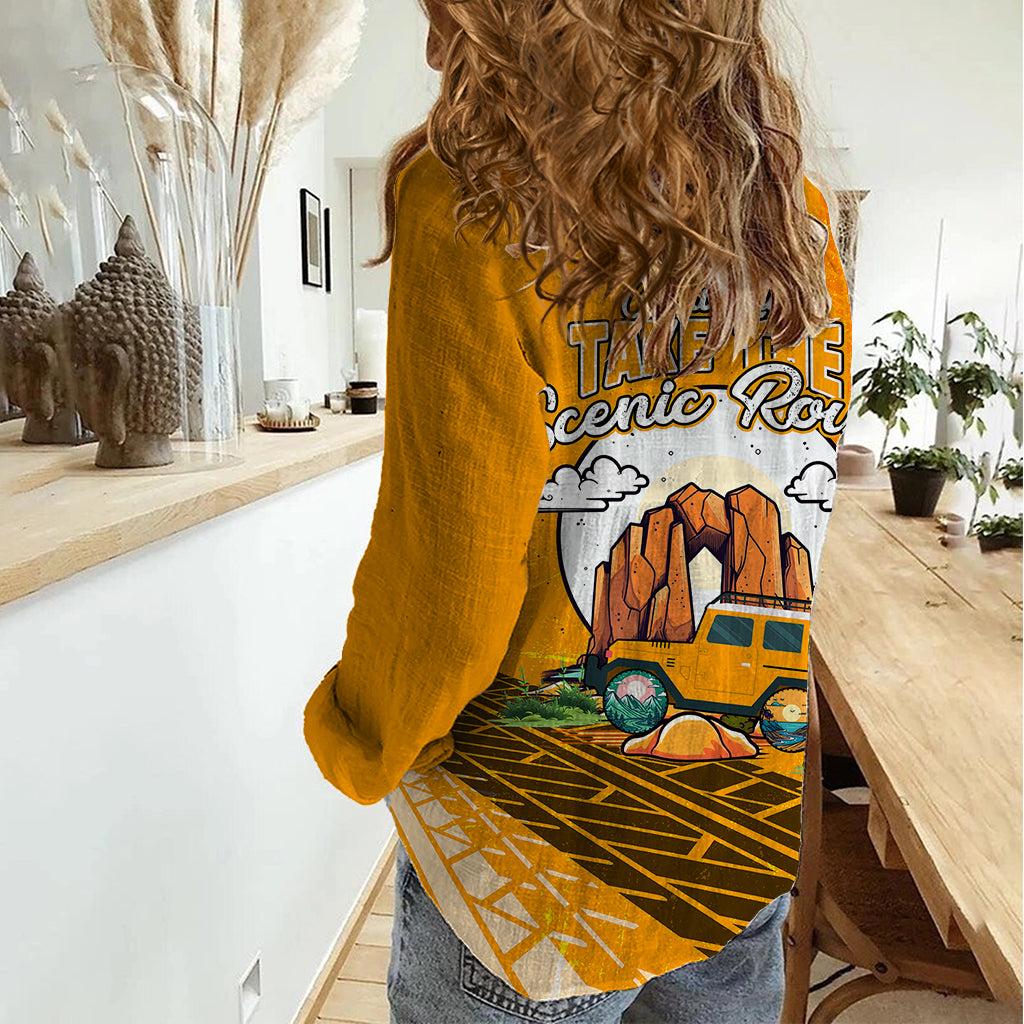 always-take-the-scenic-route-jeep-women-casual-shirt