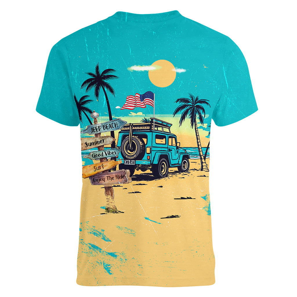 jeep-beach-women-v-neck-t-shirt-summer-good-vibes