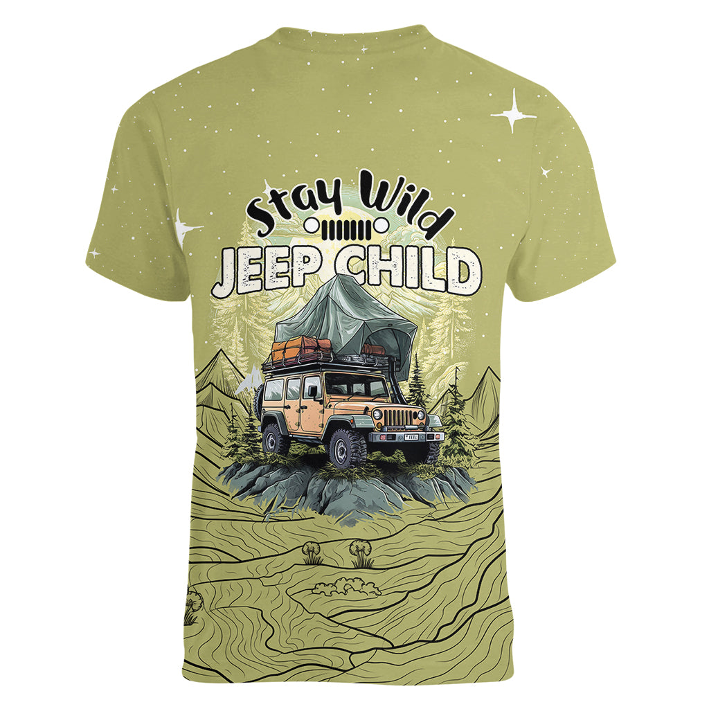 stay-wild-jeep-child-mountain-life-women-v-neck-t-shirt