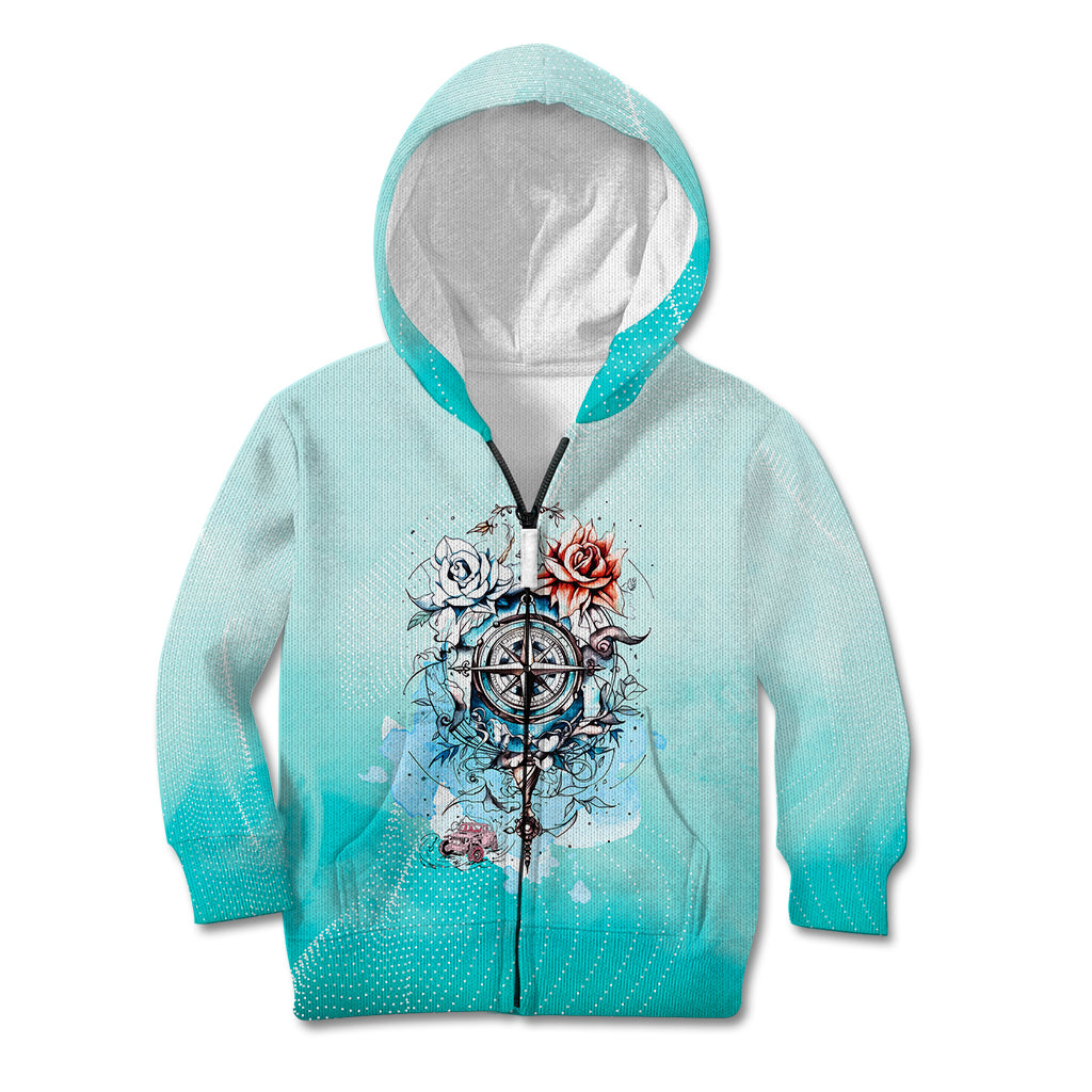 jeep-girl-kid-hoodie-floral-compass