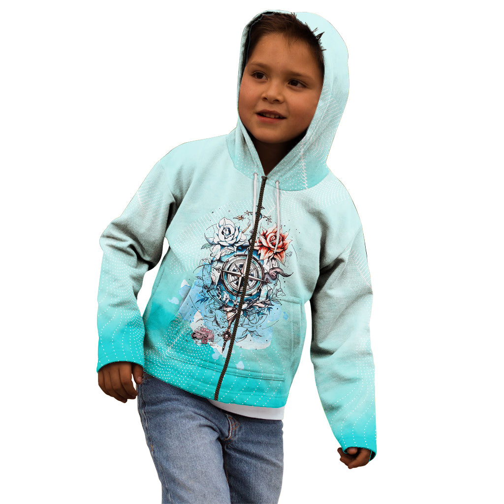 jeep-girl-kid-hoodie-floral-compass