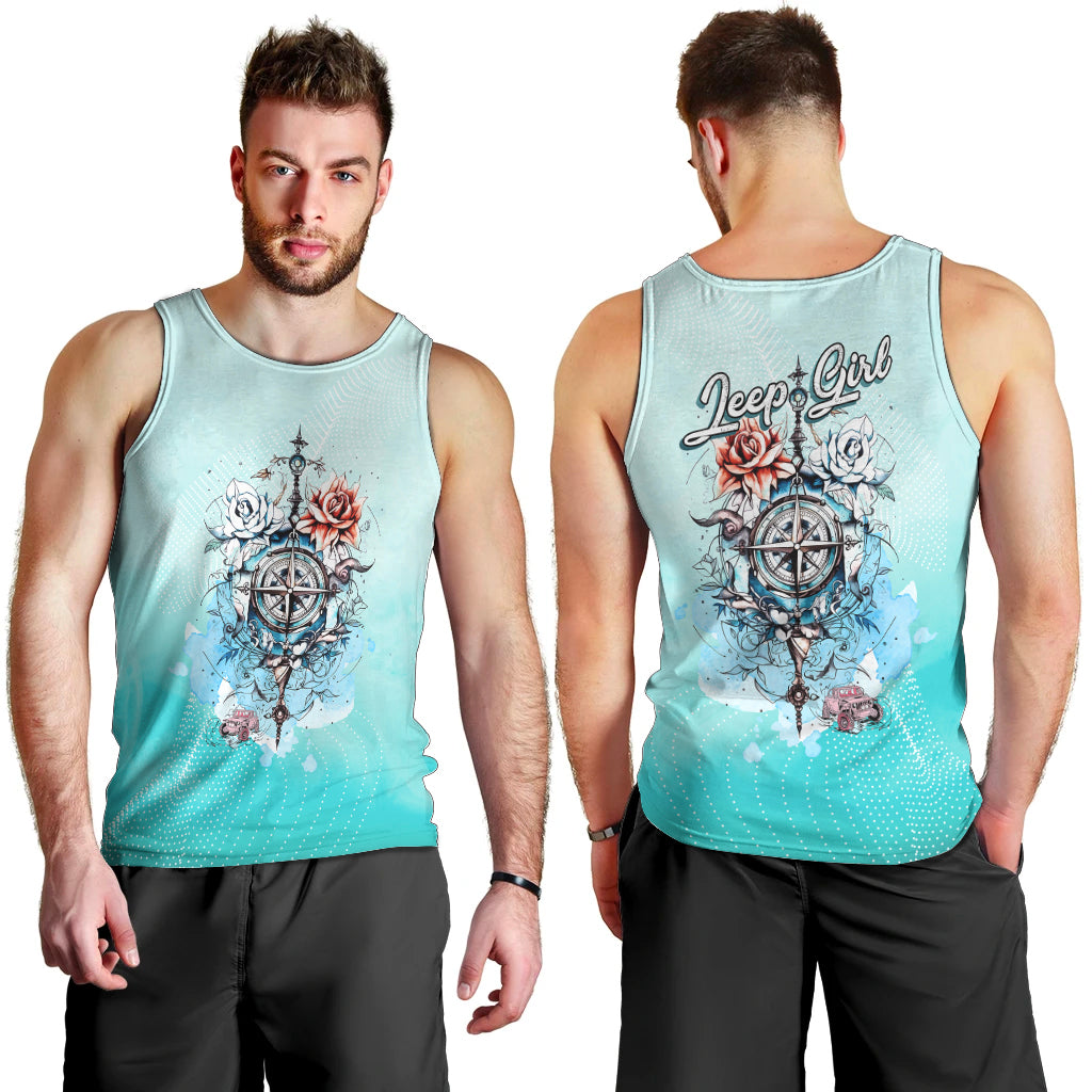 jeep-girl-men-tank-top-floral-compass