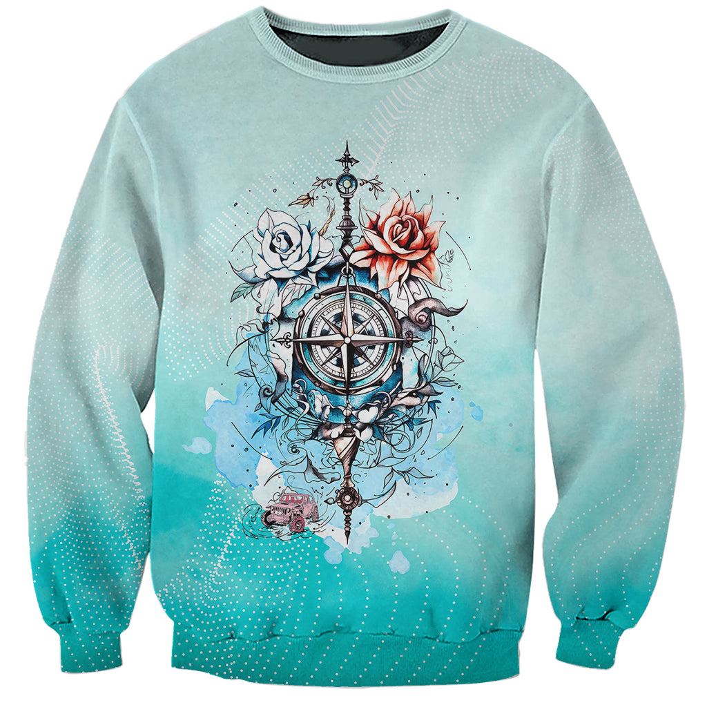 jeep-girl-sweatshirt-floral-compass