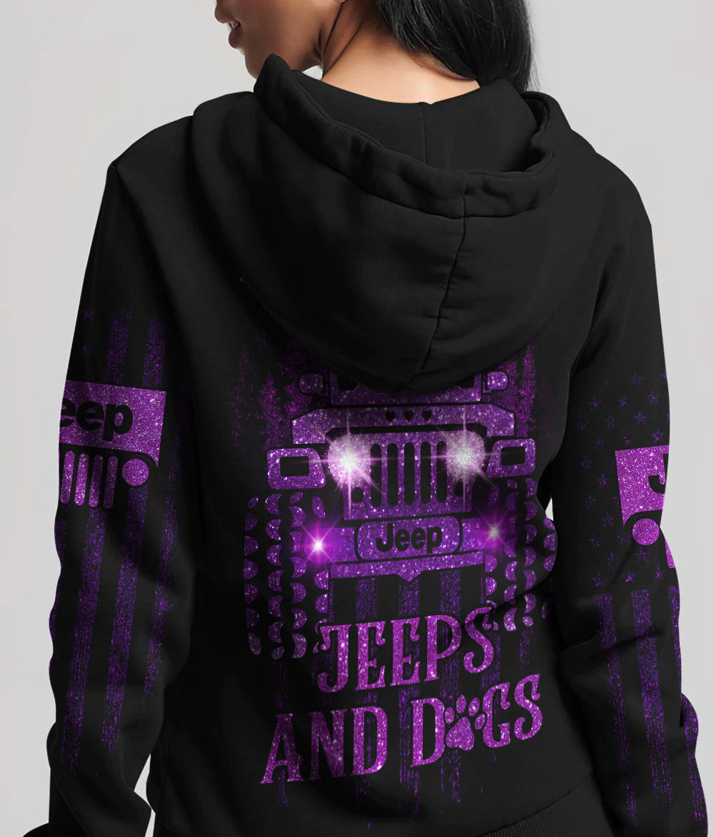 a-girl-her-dog-and-her-jeep-bling-purple-hoodie