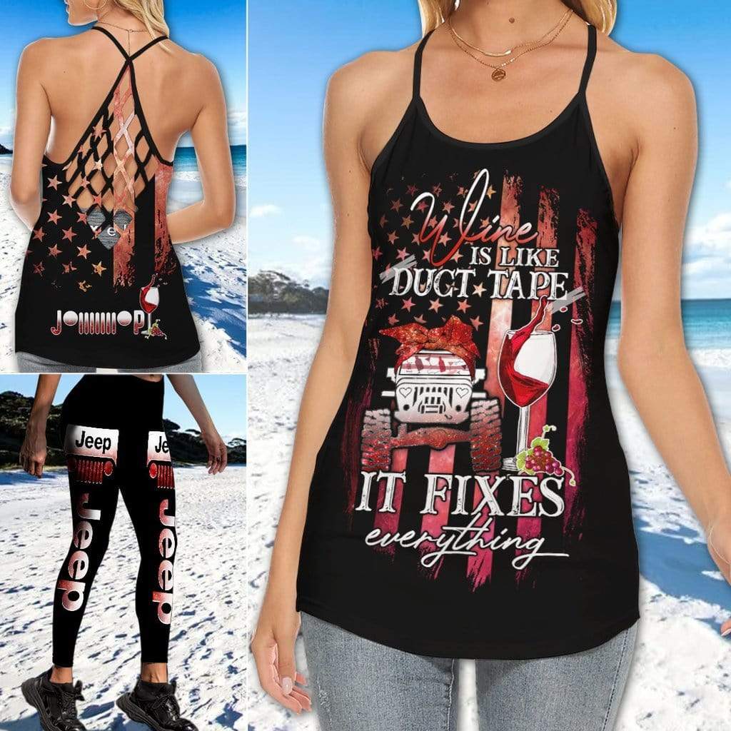 jeep-and-wine-fix-everything-hoodie-cross-tank-top-legging-3d