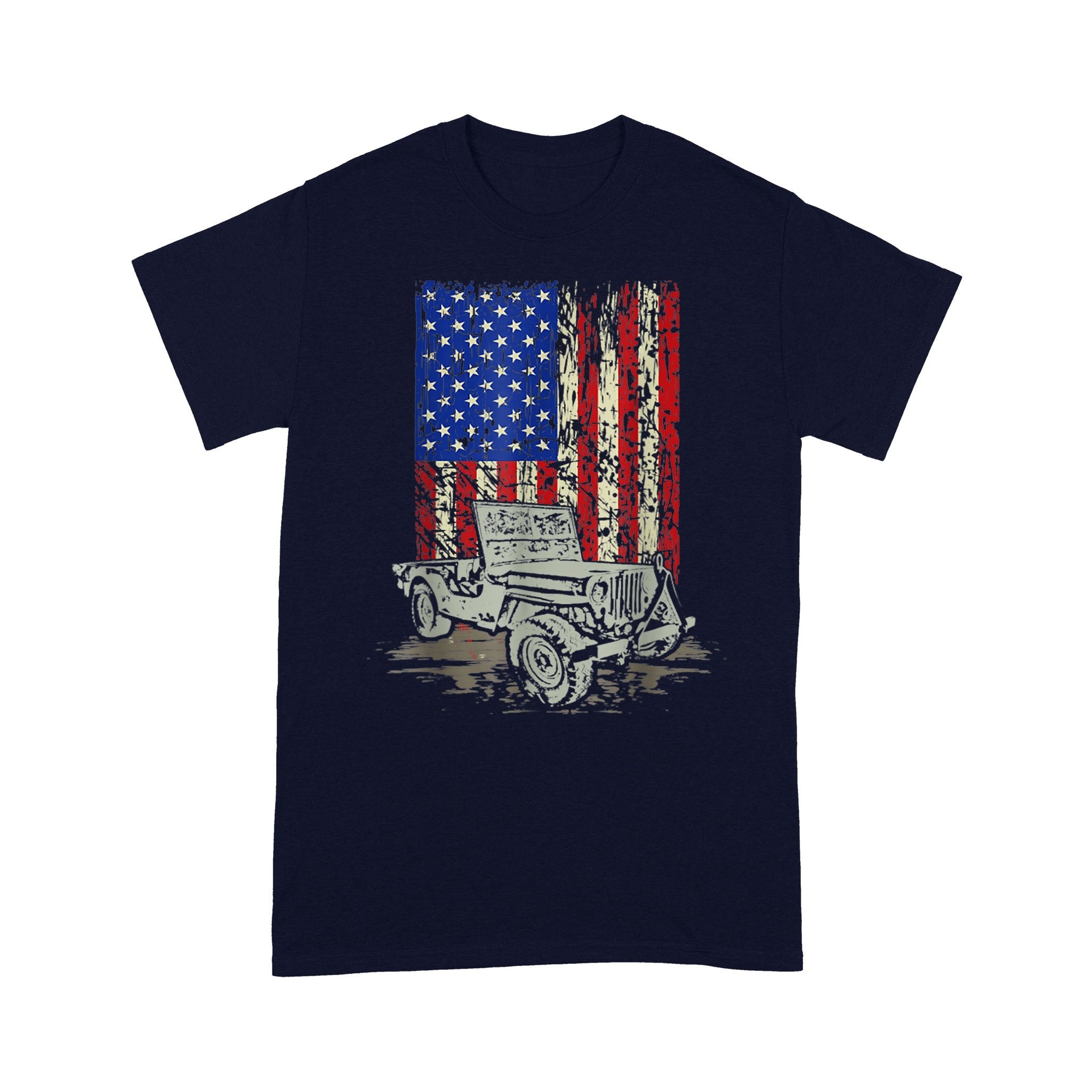 american-flag-4x4-jeep-american-flag-4th-of-july-standard-t-shirt