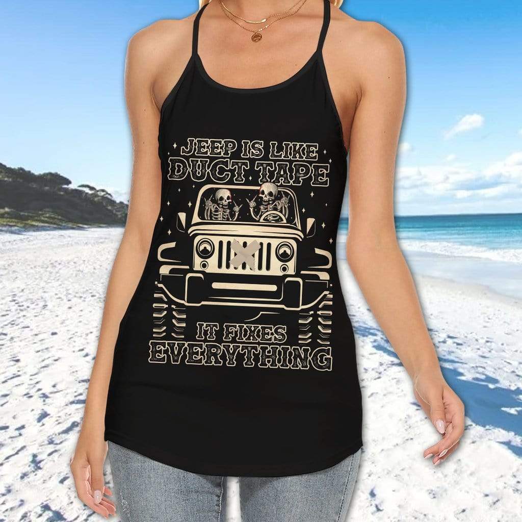 jeep-is-like-duct-tape-skull-hoodie-cross-tank-top-legging-3d