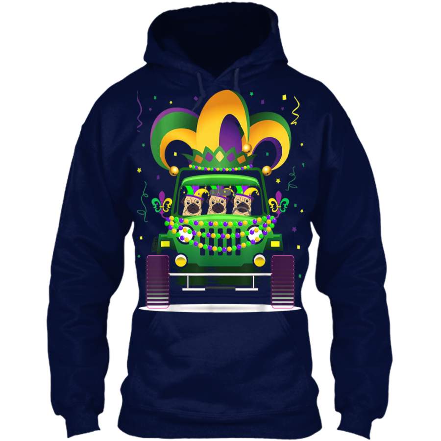 funny-pug-riding-jeep-lover-mardi-gras-hat-beads-pullover-hoodie-8-oz