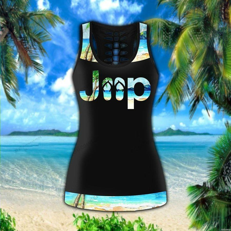 jeep-and-flip-flop-hoodie-hollow-tank-top-legging-3d