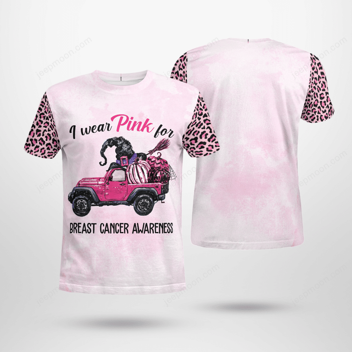 Jeep I Wear Pink for Breast Cancer Awareness T-shirt