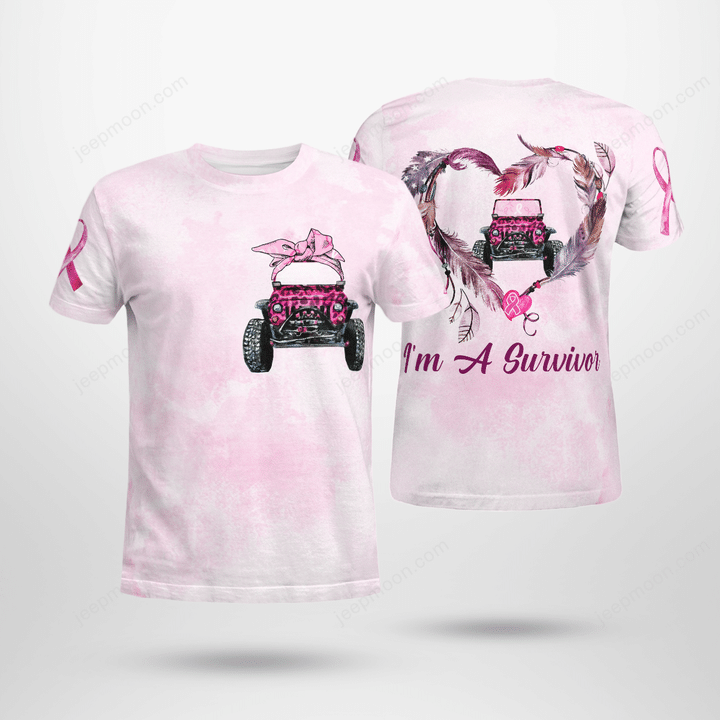 Jeep I'm a Survivor Breast Cancer Awareness T-Shirt