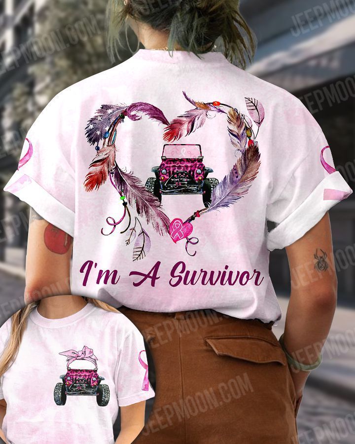 Jeep I'm a Survivor Breast Cancer Awareness T-Shirt