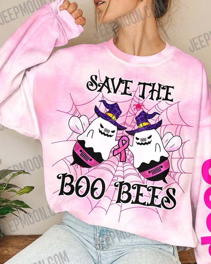 Jeep Save The Boo Bees Breast Cancer T-Shirt SweatShirt