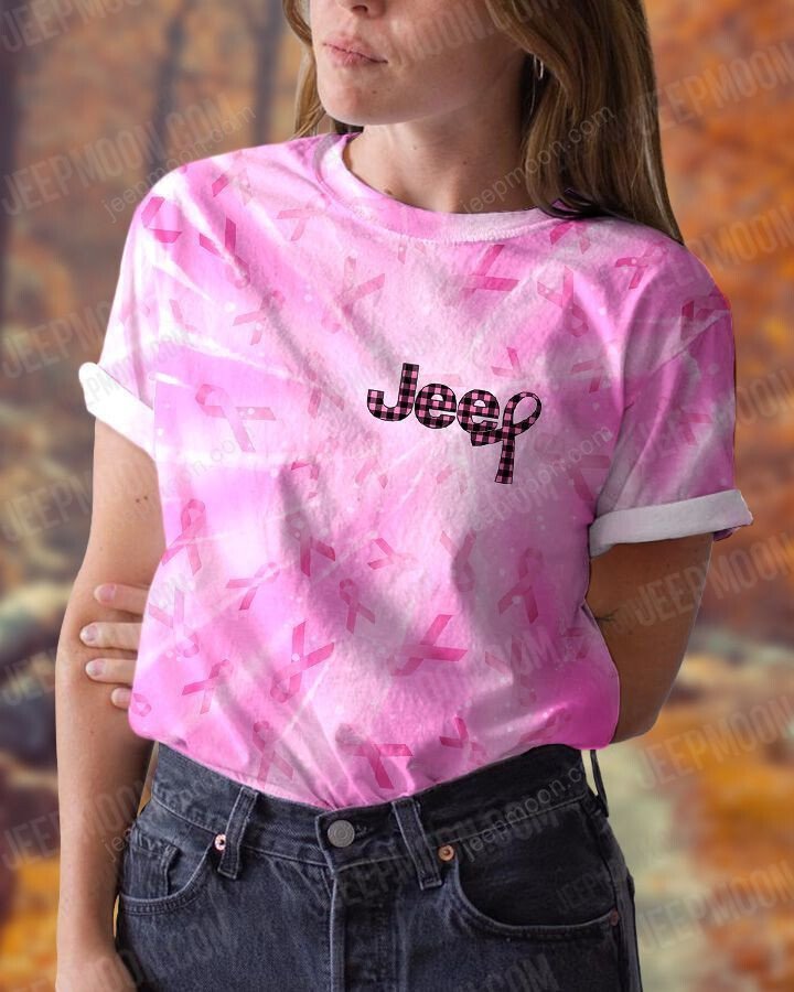 Jeep Breast Cancer Three Jeep Pink T-shirt