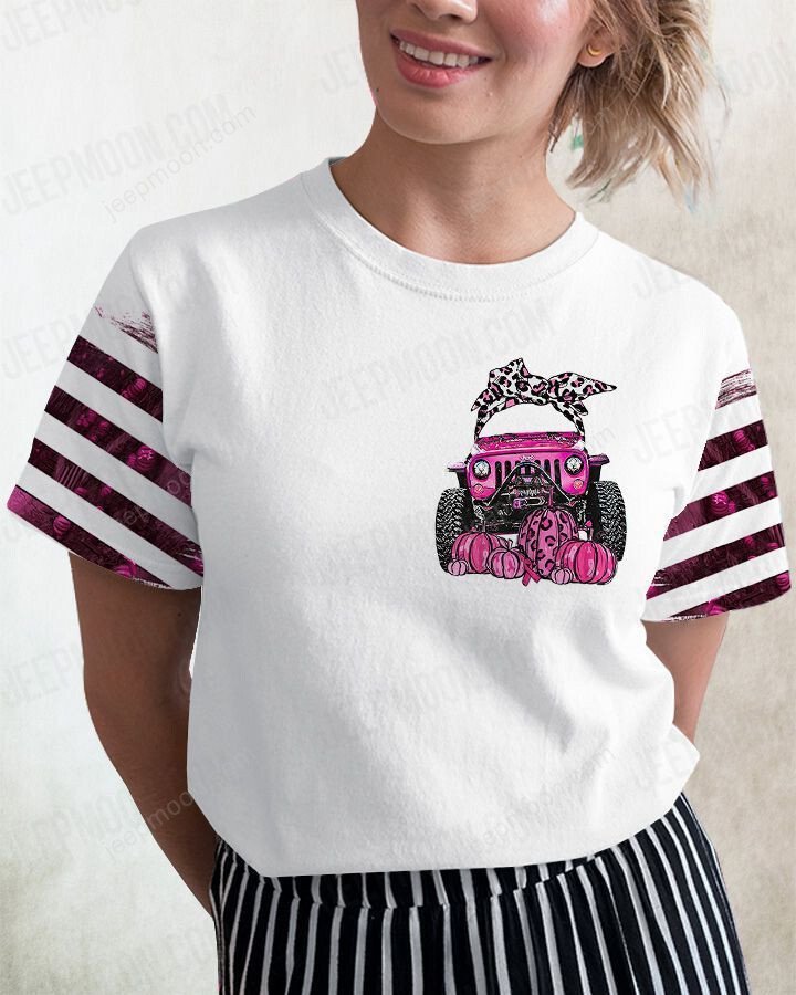 Jeep Breast Cancer T-shirt Wear Pink American Flag