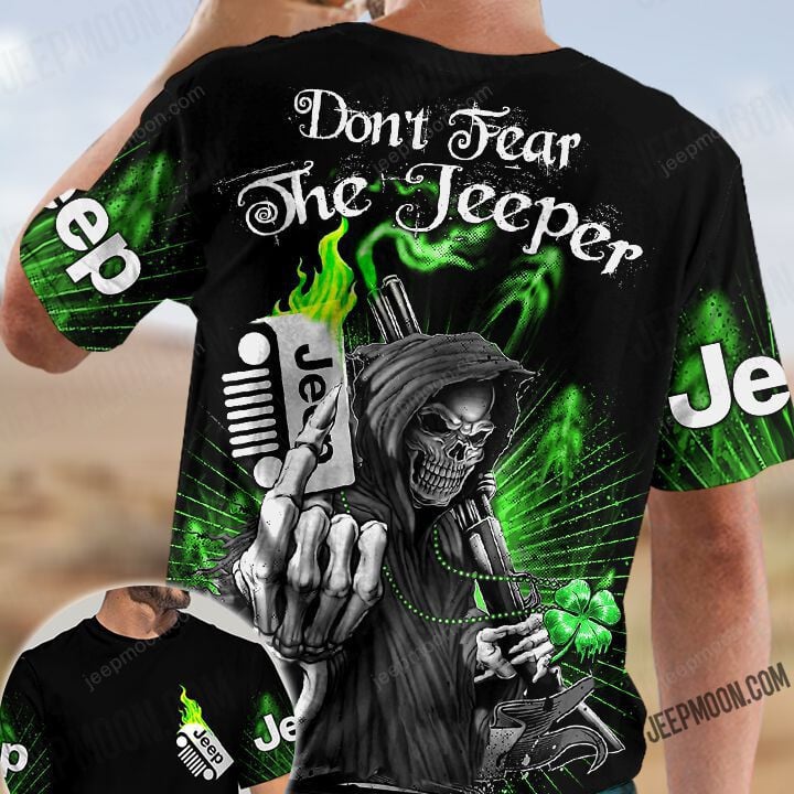 Don't Fear The Jeeper T-shirt Black Green