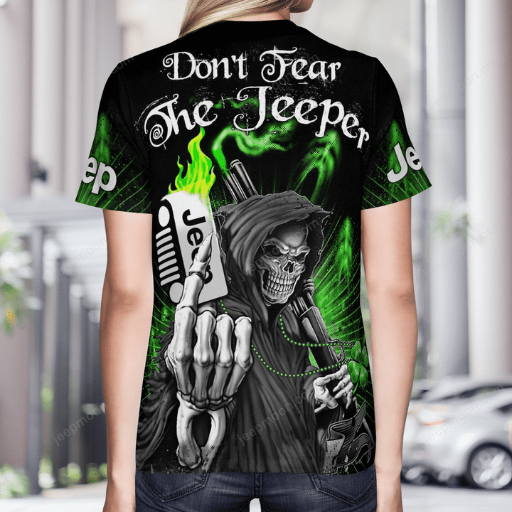 Don't Fear The Jeeper T-shirt Black Green