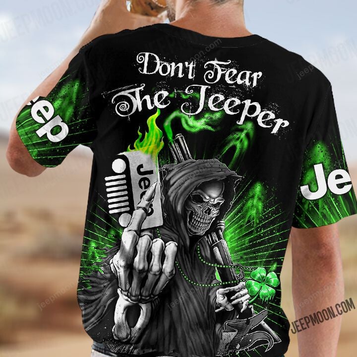 Don't Fear The Jeeper T-shirt Black Green