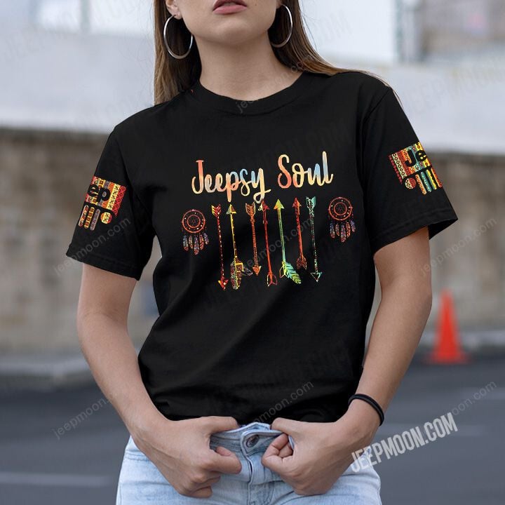 Jeepsy Soul Skull Native American T shirt