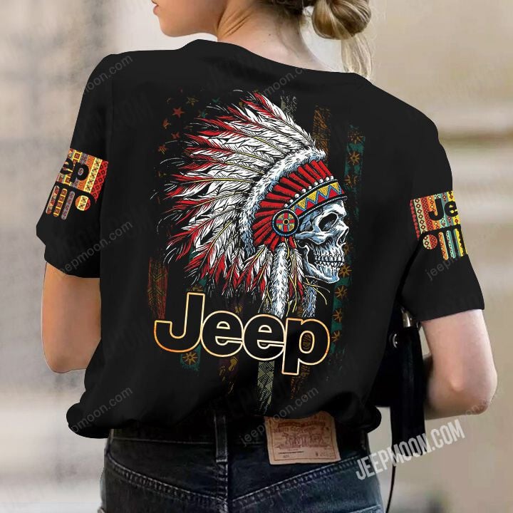 Jeepsy Soul Skull Native American T shirt