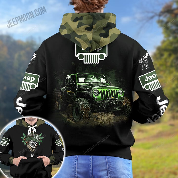 Jeep Skull Camo Hoodie