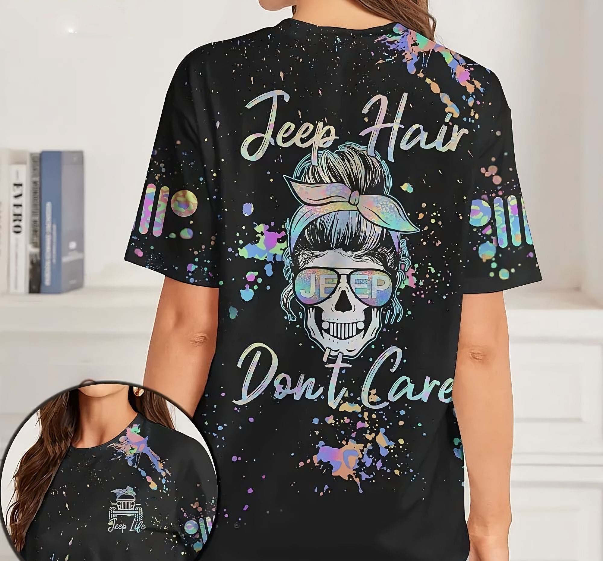 jeep-hair-dont-care-holo-messy-bun-jeep-girl-all-over-print-t-shirt