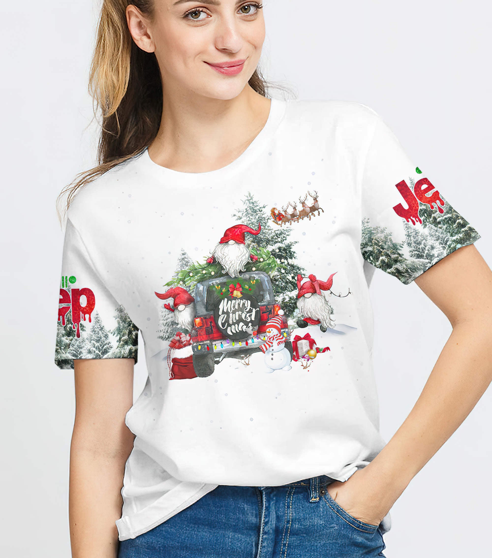 jeepin-with-my-gn-christmas-t-shirt