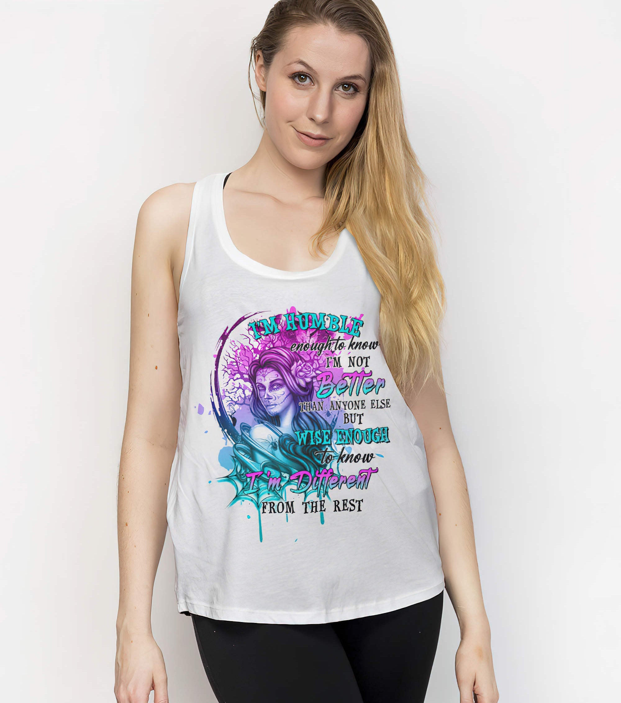 im-humble-enough-to-know-skull-girl-all-over-print-tank-top