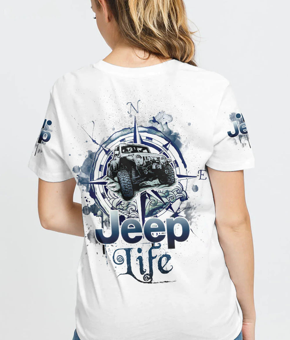 jeep-life-compass-sketch-t-shirt