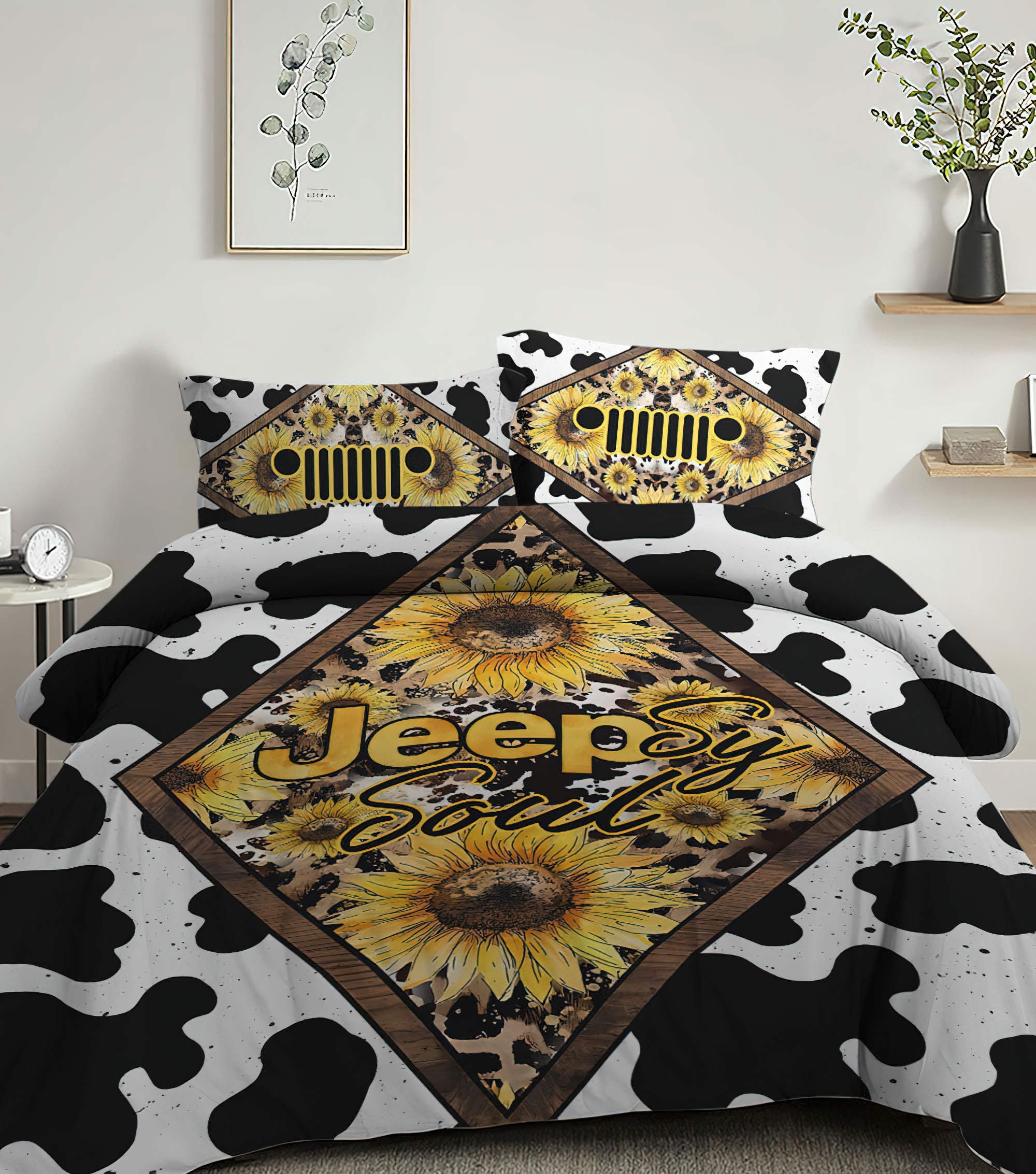 jeepsy-soul-sunflower-cowhide-bedding-set