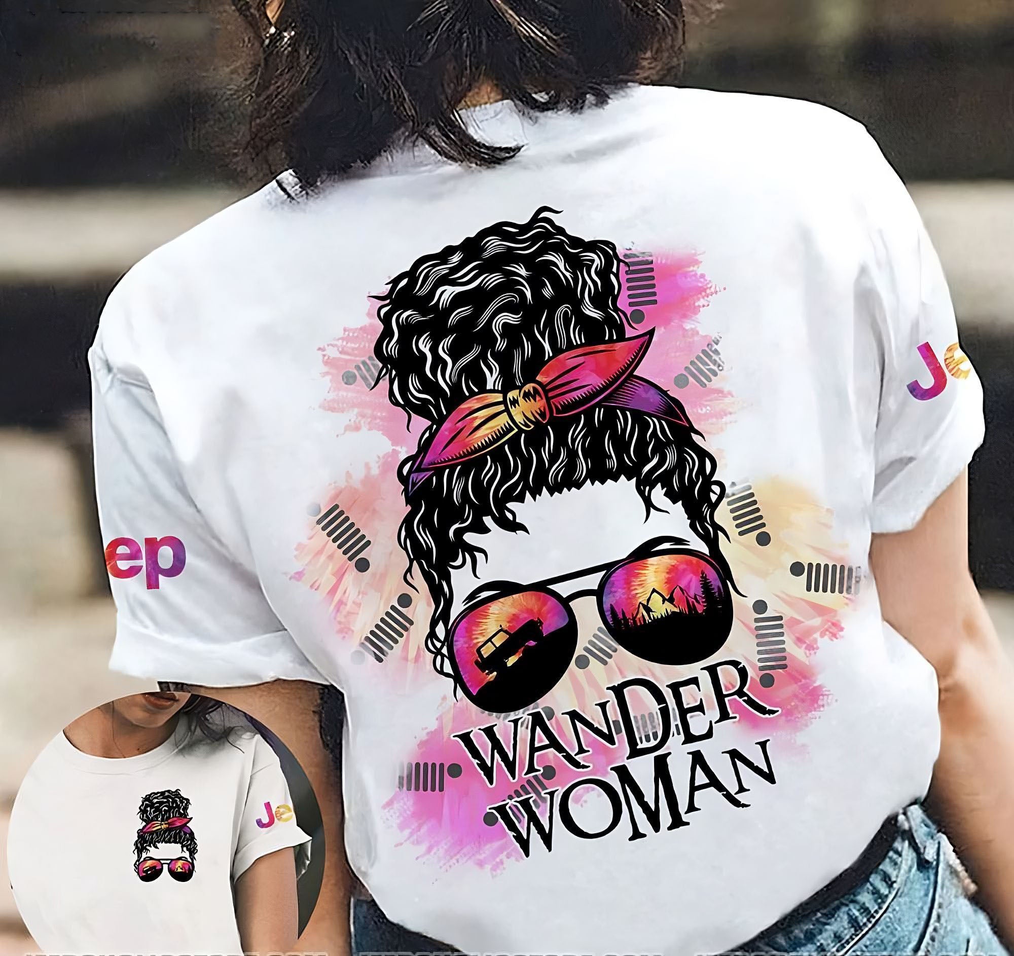 wander-woman-jeep-messy-bun-all-over-print-t-shirt