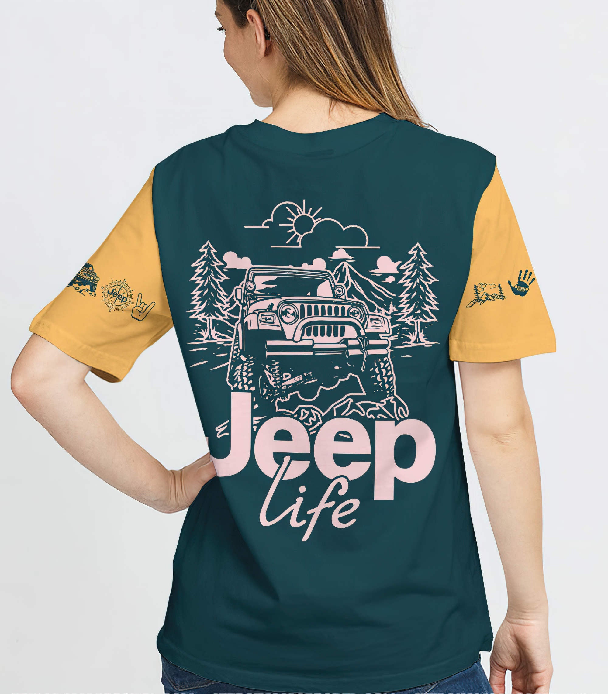 personalized-color-jeep-life-t-shirt