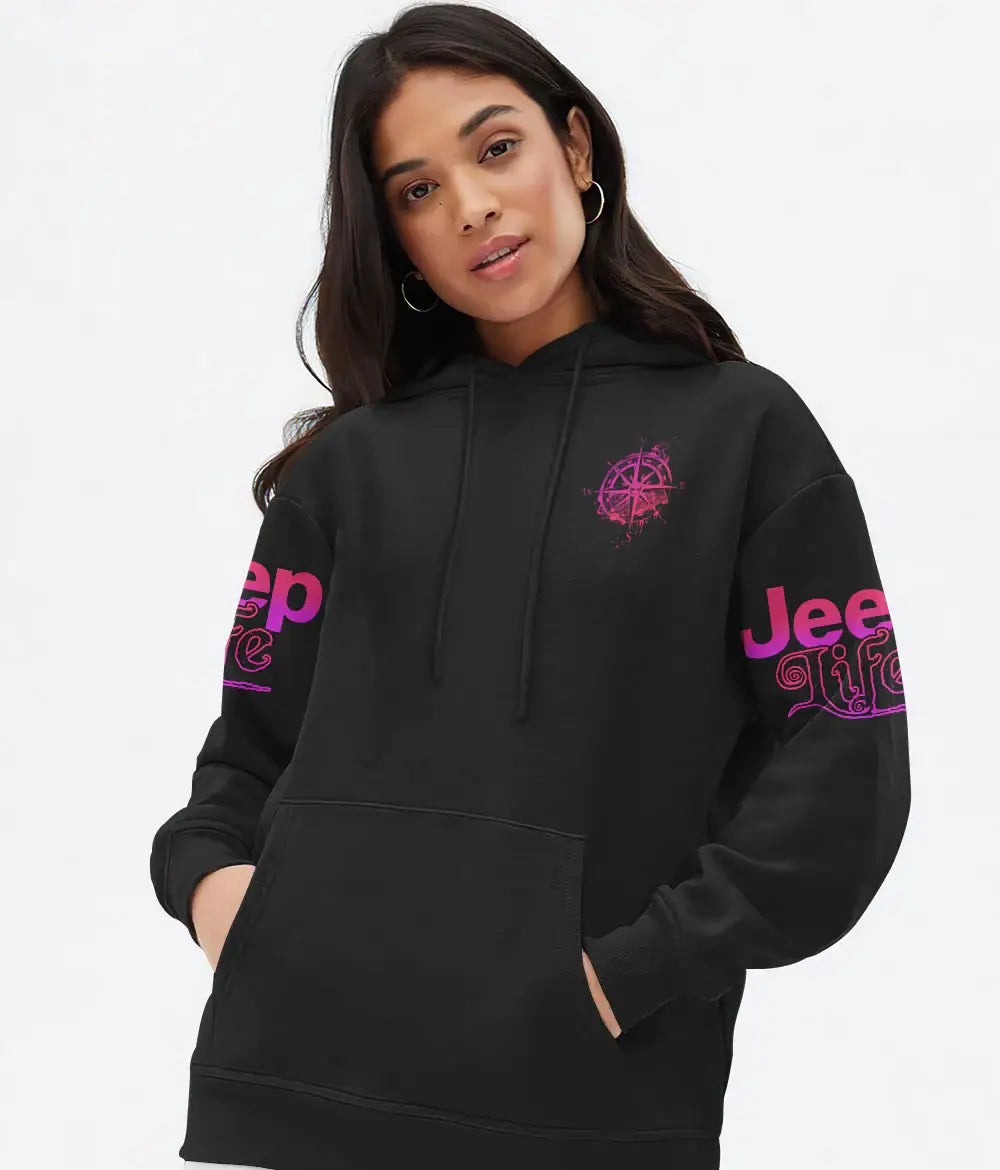 jeep-life-compass-pink-flag-hoodie